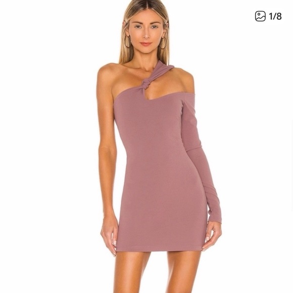 NBD Dresses & Skirts - NBD Knot Detail Mini Dress In Mauve